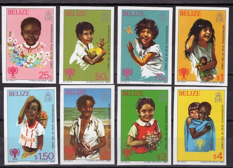 ZAYIX Belize 490-497 MNH Imperf Intl. Year of Child Children 082322S235M Cover