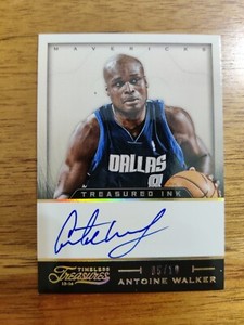 2013-14 Panini Timeless Treasures - Treasured Ink Gold #16 Antoine Walker /10...
