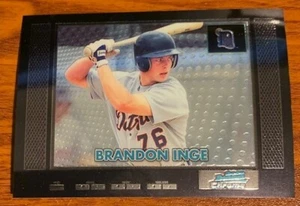 2000 Bowman Chrome Retro/Future #297 Brandon Inge Detroit Tigers Used - Picture 1 of 2