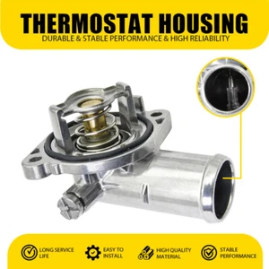 Engine Coolant Thermostat with Housing For 2011-2020 Dodge Grand Caravan 3.6L O - Picture 1 of 9