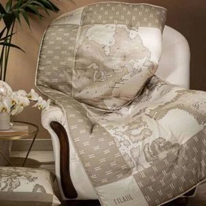 ALVIERO MARTINI plaid in raso 130x170 1classe Geo Safari - Foto 1 di 2