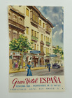 Original Rare Vintage Luggage Label / Sticker Gran Hotle Espana San Marco