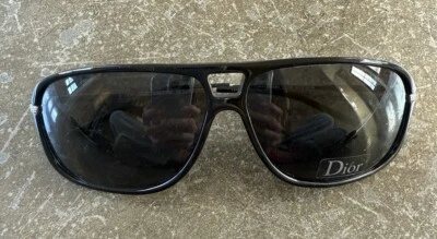 Men’s DIOR HOMME CHRISTIAN DIOR Black Aviator Sunglasses New - Image 1 of 4