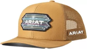 Ariat Mens Southwest Patch Adjustable Snapback Cap Hat (Gold) - Picture 1 of 2