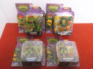 TMNT MUTANT MAYHEM 4 FIGURE SET NEW 2023 ON CARD PLAYMATES TOYS 5" NICKELODEON - Picture 1 of 23