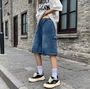 New Men's Jeans Denim Shorts Summer Casual Half Pant Elastic waist trousers gift - Picture 1 of 24