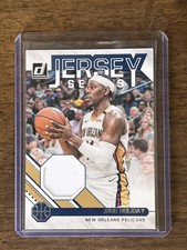 2020-21 JRUE HOLIDAY Panini Donruss GAME WORN USED Jersey Series JS-JHD Pelican