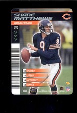 2002 NFL Showdown SHANE MATTHEWS Chicago Bears 1ST & Goal Rare Card