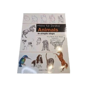 How to Draw: Animals Book  in Simple Steps Dogs Horses Birds Wild Animals  - Imagen 1 de 10