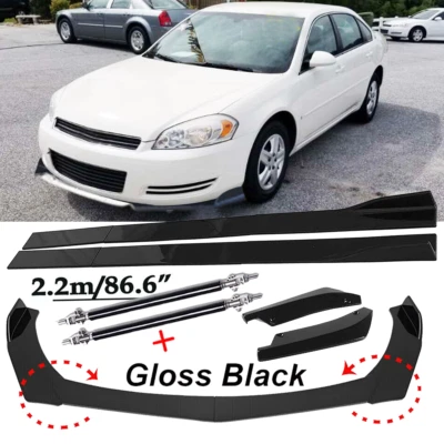Front Bumper Lip Spoiler Splitter Car Body Rear For Chevrolet Impala 2007-2020 Foto 1 de 4