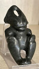 Chinese Mongolian Carved Black Stone Statuette Mithological Figure, Idol,Alien