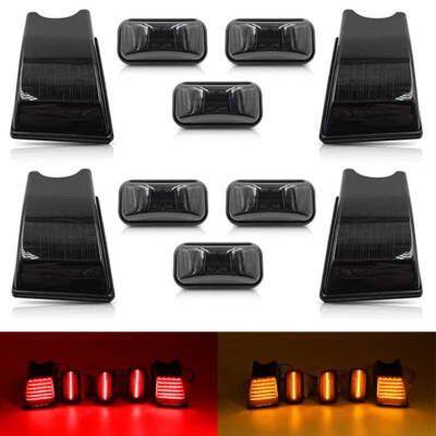 10 PIEZAS LED ahumado cabina luz de techo marcador techo para Hummer H2 H2 SUT 2003-2009  Foto 1 de 4