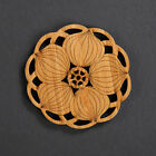 Creative Lotus Flower Drink Coasters Wooden Round Cup Mat Table Mat Tea Coffee