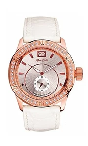 NUEVO RELOJ MARC ECKO E13511G1 Unisex CORREA BLANCA HELADA ORO ROSA 43mm #23 - Imagen 1 de 7