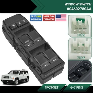Master Window Switch For Chrysler 200 Dodge Avenger Dakota Jeep Compass Patriot - Picture 1 of 9