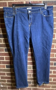Levi's Damen Jeans Blau Übergröße 22W 590 Bootcut Dark Wash 5-Pocket - Bild 1 von 14