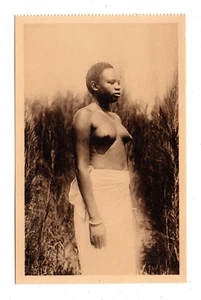 RWANDA, AFRICA ~ SEMI-NUDE WOMAN, COIFFURE, Pub NELS #2 ~ 1910s - Picture 1 of 2