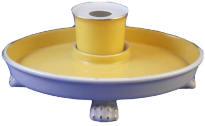 Mid Century Modern Fuerstenberg Porcelain Inkwell & Stand Porzellan German - Image 1 of 4