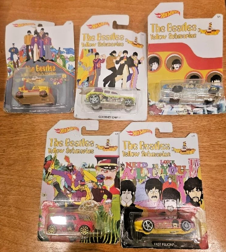 Hot Wheels The Beatles Yellow Submarine Contemporary Diecast Cars