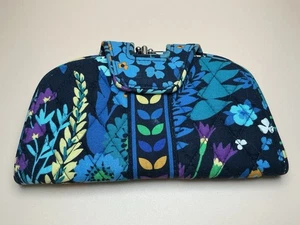 Vera Bradley, Midnight Blues, Dbl Compartment, Iconic Zip Clear ID Case Wallet. - Picture 1 of 10
