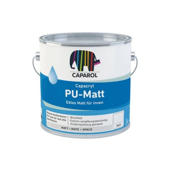 Caparol Capacryl PU-Matt - 2,5 Liter  Weiß - Bild 1 von 1