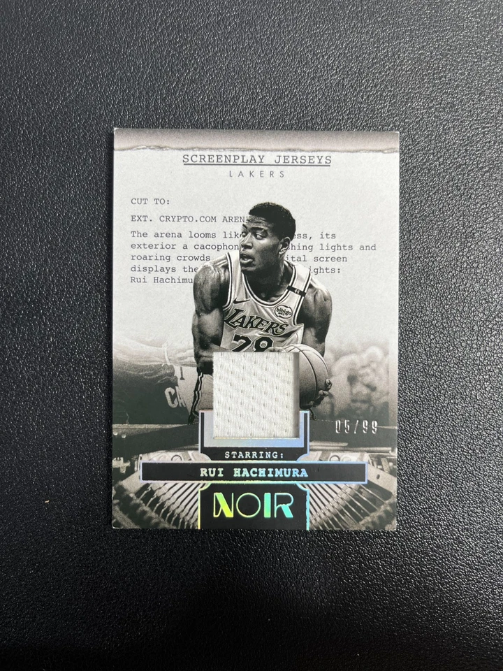 2024-25 Panini Noir Basketball Rui Hachimura Screenplay Jerseys 05/99 BJJH - Image 1 of 4