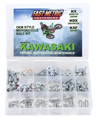 300pc Bolt kit for KXF KX-F Kawasaki motorcycles DIRTBIKES FOR MISSING BOLTS - Image 1 of 4