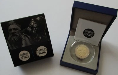 法国 2 欧元 2017 年奥古斯特罗丹精制 — 第 1/2 张图片