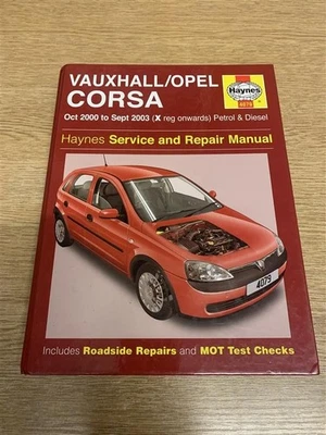 Vauxhall Opel Corsa C Haynes Workshop Repair Manual 2000-2003 - Image 1 of 4