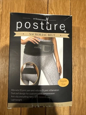 Vriksasana Sacroiliac Hip Belt for Women plus Hip Size 32” - 45” Black - Image 1 of 3