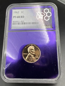 1962 1c PF68 RD Cameo NGC Special holder Lincoln Memorial Cent Gem Proof #007 - Bild 1 von 8