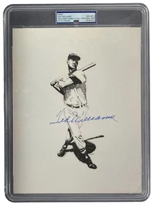 Ted Williams Signed Slabbed 8x10 Boston Red Sox Photo PSA NM-MT 8 - Picture 1 of 2