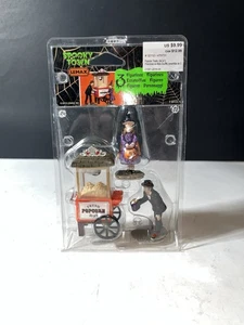 2013 Lemax Spooky Town Popcorn Treats #32112 Set Of 3 Halloween Figures - Picture 1 of 6