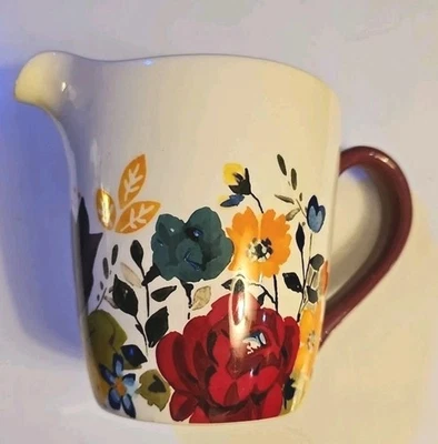 Pioneer Woman Love Beyond Measure  4 Cup Stoneware Measuring Cup /Pitcher Fall - Image 1 of 4