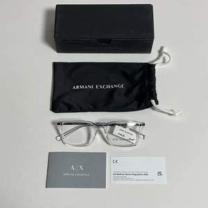 Gafas transparentes Armani Exchange 3077 - 100 % auténticas - solo marco - lentes de demostración - Imagen 1 de 13