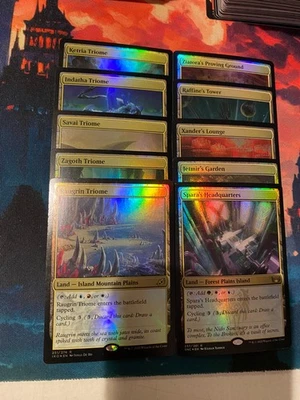 MTG Ikoria Lair of Behemoths Complete Set of Triomes Foil (10 cards) - Image 1 of 3