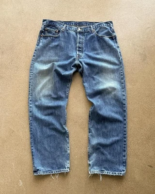 Vintage Levi's 501 Jeans Men's 40 Button Fly Distressed - Image 1 of 4
