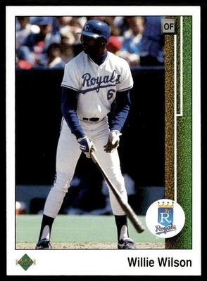 1989 Upper Deck Willie Wilson Kansas City Royals #244 - Image 1 of 2