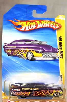 Hot Wheels #30 2010 nuevos modelos 30/44 '49 Drag Merc variante púrpura con 5 radios Foto 1 de 4