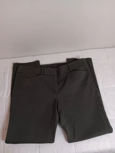 LOFT Womens Marisa Dress Pants 12P Green Straight Leg Slim Ankle Mid Rise - Picture 1 of 7