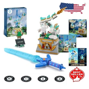 Glowing Master Sword Building Blocks Set – 677pcs Adventure Gift for Link Fans - Picture 1 of 9
