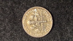 1999 D Roosevelt Dime Collar Error Coin. - Picture 1 of 3