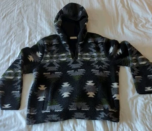 Sudadera con Capucha Lucky Brand Cuarto Cremallera LS Pull-Over Para Hombres Talla XL Suroeste Azteca Geométrica - Imagen 1 de 6