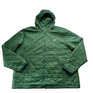 L.L. Bean Mens Katahdin Insulated full zip hooded jacket forest green size XXXL - Picture 1 of 9