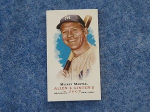 2007 Topps Allen & Ginter's #7 Mickey Mantle Mini B8750
