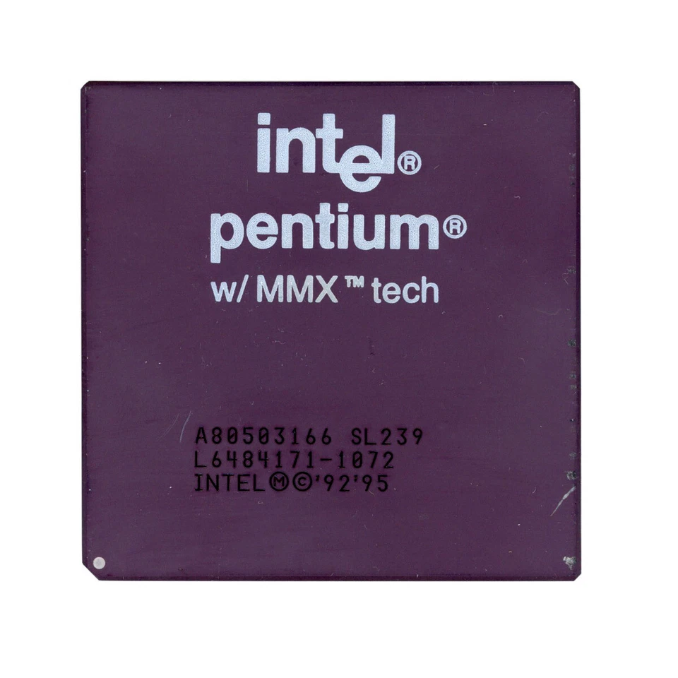 Procesador Cpu Intel Pentium Mmx 166MHz A80503166 Socket 7 Sl239 - Imagen 1 de 1