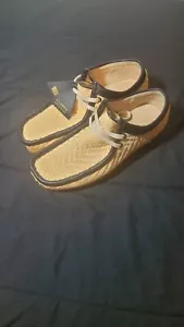 Clarks Wallabees 7 rafia natural usado - Imagen 1 de 11