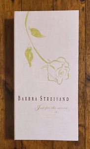 BARBRA STREISAND: Just for the Record NEW 4-Cassette Collector's Box Set + Book - Picture 1 of 4