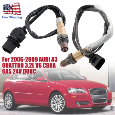 UP+Down Oxygen O2 Sensor Set Fits Audi 2006-09 A3 Quattro V6 3.2L 07-10 Q7 3.6L - Image 1 of 4
