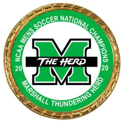 Moneda homenaje Marshall Thundering Herd 2020 campeones de fútbol para hombre Foto 1 de 2